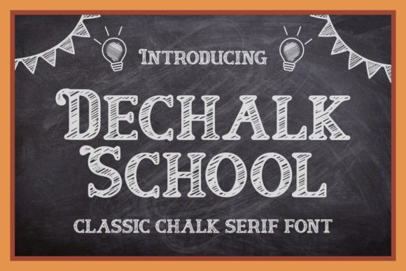 Dechalk School: A Thoughtful Serif Typeface for Editorial Design