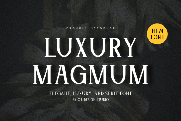 Luxury Magmum: A Sophisticated Typeface for Modern Web Design