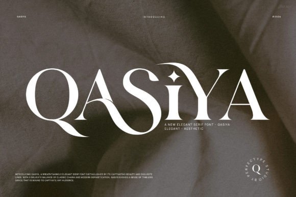 Qasiya Font: A Classy Typeface for Editorial Design