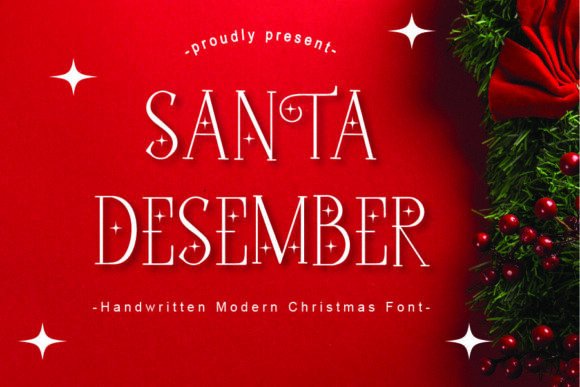 Santa Desember: A Whimsical Typeface for Holiday Publishing