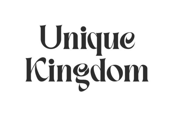 Unique Kingdom Font: Elevate Your Editorial Design with Royal Elegance