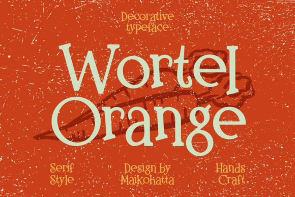 Wortel Orange Font: A Fresh Take on Modern Serif Typography